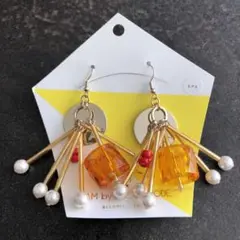 【アコモデ】新品 パール × ビーズ ピアス