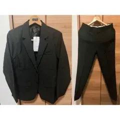 メンズ ビジネススーツ 黒 Lサイズ 上下セット