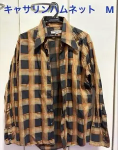 KATHARINE HAMNETT チェック柄長袖シャツ M
