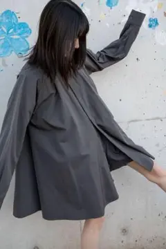 nora lily ノラリリー　フレア シャツ ワンピース ユニセックス