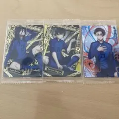 ブルーロック　ウエハース5　SR　箔押し　蜂楽廻　蟻生十兵衛　おまけ付き