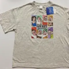 白雪姫　7人のこびと　グレー　オーバーサイズ　半袖 Tシャツ　カラフル　130