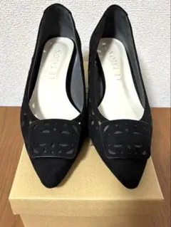 ルタロン ローヒールパンプス ブラック 24.0