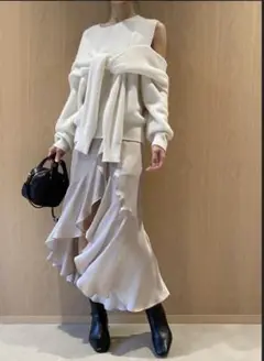 スナイデル フリルアシメスカショ 新品