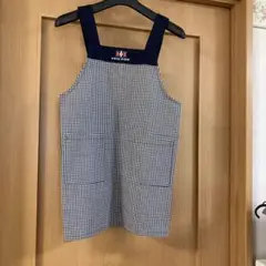 新品navy mate チェック柄エプロン