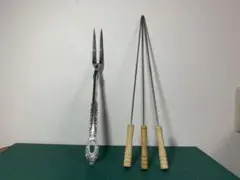 バーベキュー用 串・フォークセット