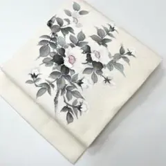 専用　落款入　髭紬名古屋帯（枝花文）長372 手描き染　正絹美品 2025年最新】ひげ紬 名古屋 作家の人気アイテム - メルカリ