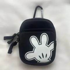 美品 ☆ ディズニー ミッキーマウス ポーチ カラビナ