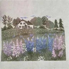 オリンパス刺繍キット完成品 オノエメグミの物語からの花咲く風景