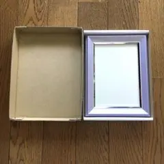 新品●写真立て　ハガキサイズ　パープル