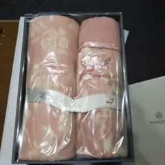 YUMI KATSURA 　掛毛布　敷毛布　ウールタッチジャガード織　シングル