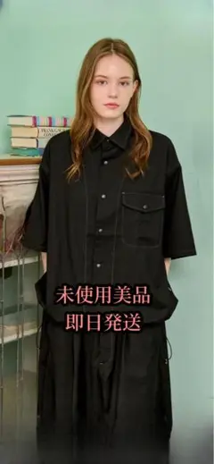 WETTEMPT カーブステッチスナップワークシャツ　Sサイズ