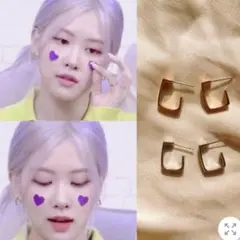 just LoveR. 韓国ピアス　BLACKPINKロゼ着用　シルバー