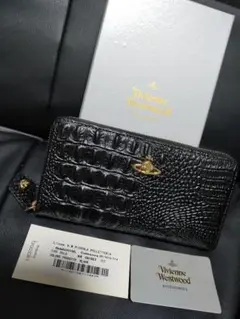 Vivienne Westwood 黒クロコダイル 長財布 未使用品