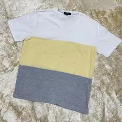 TAKAQ メッシュ Vネック Tシャツ Lサイズ