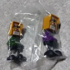 ウォーカーマスコット　フィギュア　２種類　パープル　グリーン