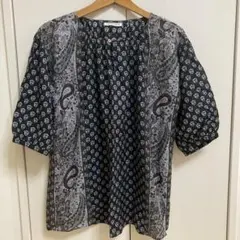 Les Olivades ペイズリー柄 半袖シャツ