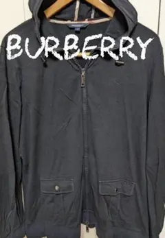 BURBERRYのフルジップパーカー バーバリーのフーデッドアウター