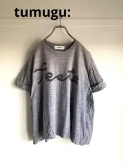 tumugu: ツムグ プリント コットン Tシャツ 半袖