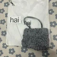hai ギンガムチェック エコバッグ