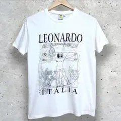 【90s】 レオナルドダヴィンチ アート Tシャツ イタリア ヴィンテージ