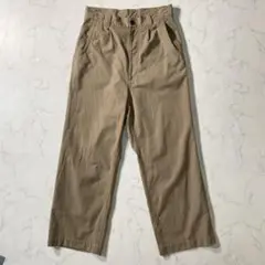 【美品】マーガレットハウエル　スラックス　ウールコットンツイルトラウザーズ　L