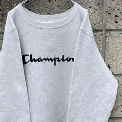 定番古着 Champion リバースウィーブ コアロゴ刺繍 スウェット