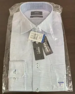 PERSON'S Variex ドレスシャツ S 青系ストライプ 未使用品