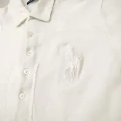 Ralph Lauren ラルフローレン ビックポニーパッチワーク 白 シャツ