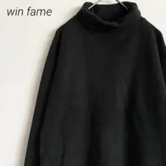 win fame ニット セーター ハイネック タートルネック シンプル 重ね着