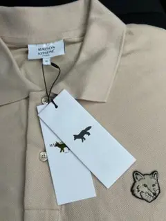 MAISON KITSUNÉ フォックスヘッドポロシャツ M ベージュ