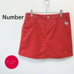Number ナンバー ゴルフ スカート L 刺繍 ポケット スポーツウェア