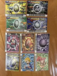 恐竜キング　たまごカードセット