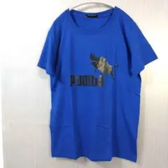 新品未使用pumbA✨ ロゴ Tシャツ 青