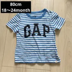 baby gap ギャップ ボーダー Tシャツ ブルー 青 男の子　80cm