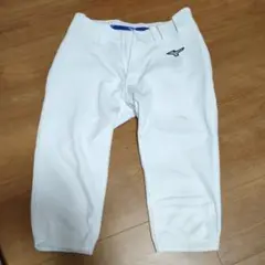 Mizuno ユニフォームパンツ ホワイト 膝パッド付き ショートL