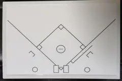 野球作戦ボード Mサイズ グランドボード(モノクロタイプ)