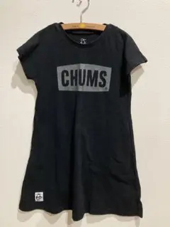 CHUMS チャムス ブラック 半袖ワンピース 100-115