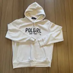 【美品】POLO RL ホワイト パーカーLサイズ