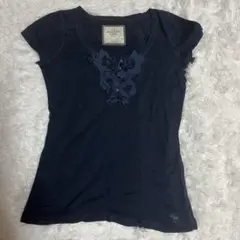 Abercrombie&Fitch レディース 半袖Tシャツ L ワンポイント
