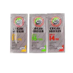 ミシン針家庭用HA×1「1袋5本入」11番＆14番＆16番 3個セット