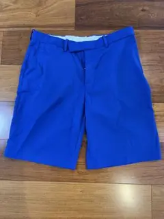 RLX 青 ゴルフ　ショートパンツ ボタン付き