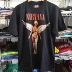 ニルヴァーナ 両面プリント バンドＴシャツ L