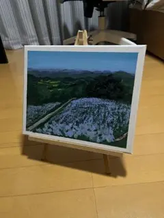 ネモフィラ　風景画