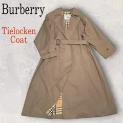 激レア 美品 Burberry 1枚袖 タイロッケンコート ノバチェック モカ