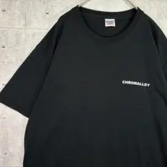 1516 US古着 JERZEES CHROMALLOY ブラックTシャツ XL