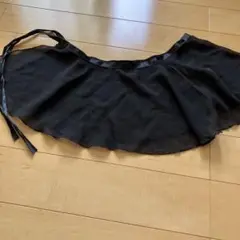 黒 シフォン キッズバレエスカート
