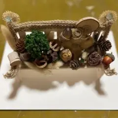 ハンドメイド　ミニチュアベンチ