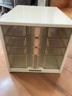ELEGANT 4段　レターケース ホワイト　昭和レトロ