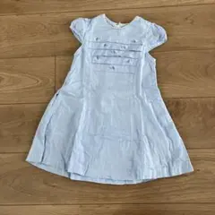 アートレター　水色 ワンピース 100%コットン